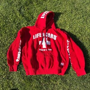 Lifeguard Boston Red Hooded Sweatshirt🔥